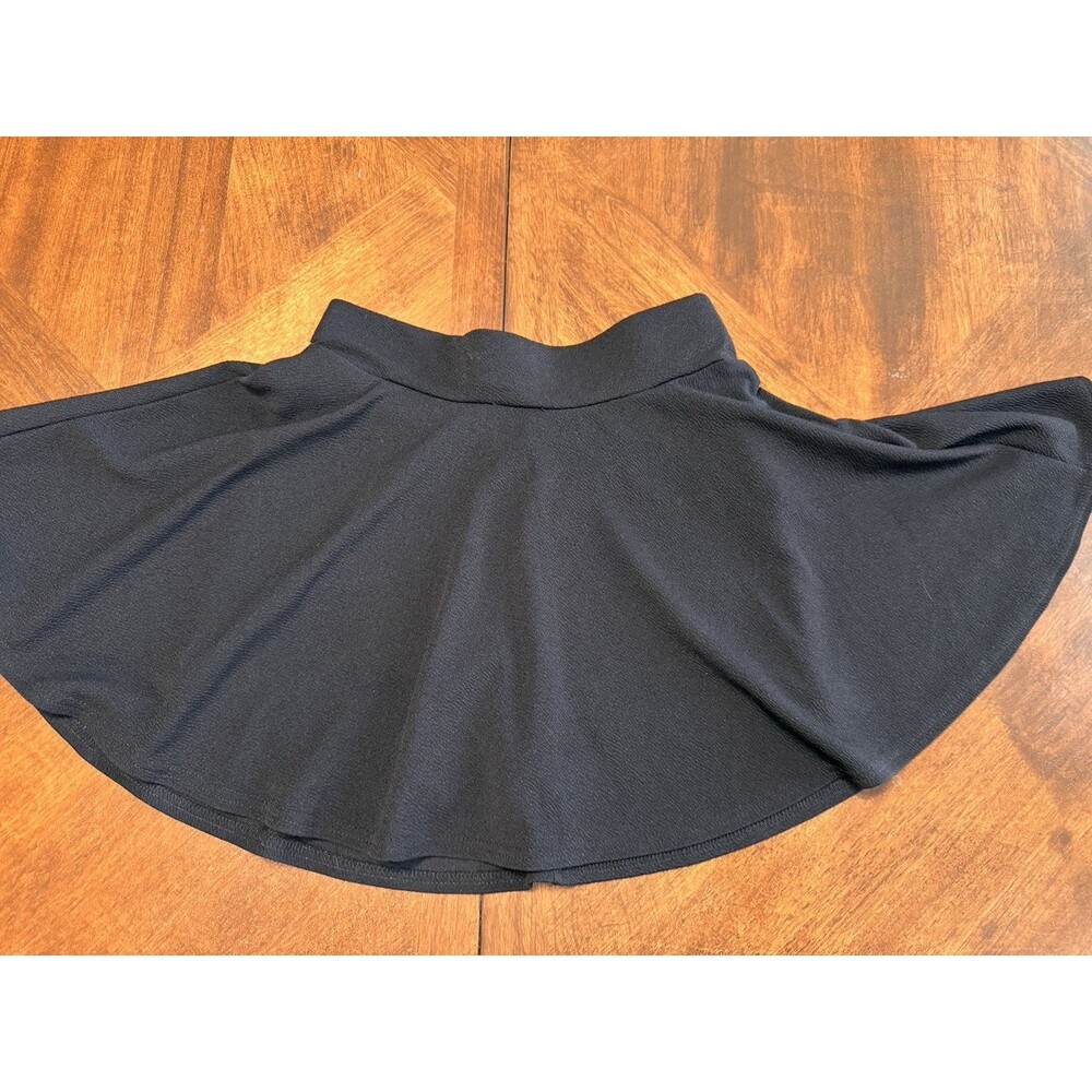 DJT FASHION Women's Casual Stetchy Flared Skirt with Shorts Black Size Med
